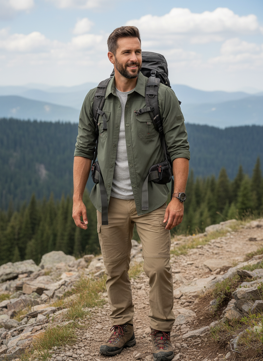 Camisa Outdoor Adventure Manga Larga UPF 50+